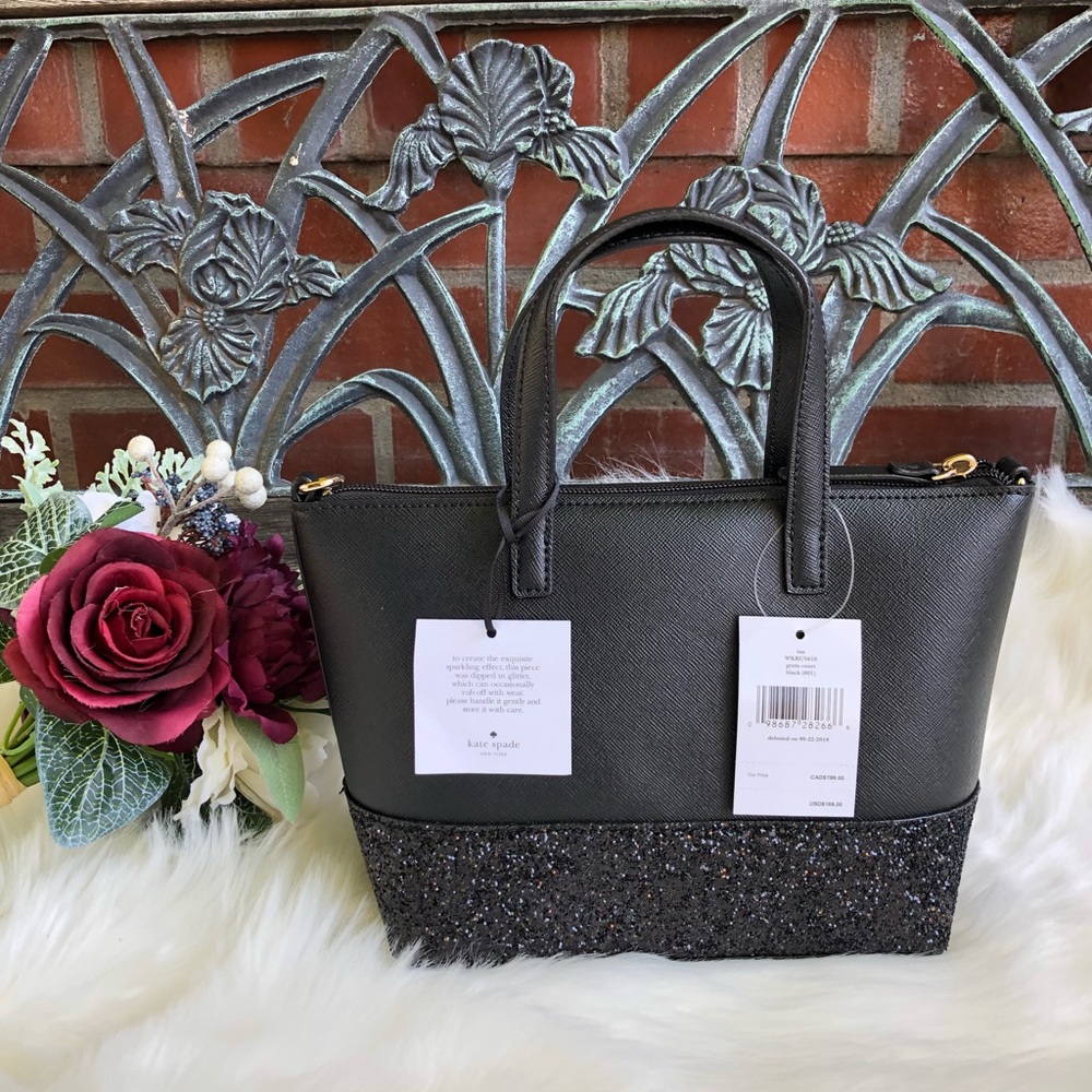 🎀🎀Kate Spade Greta Court Ina Glitter Crossbody - Picture 5 of 8